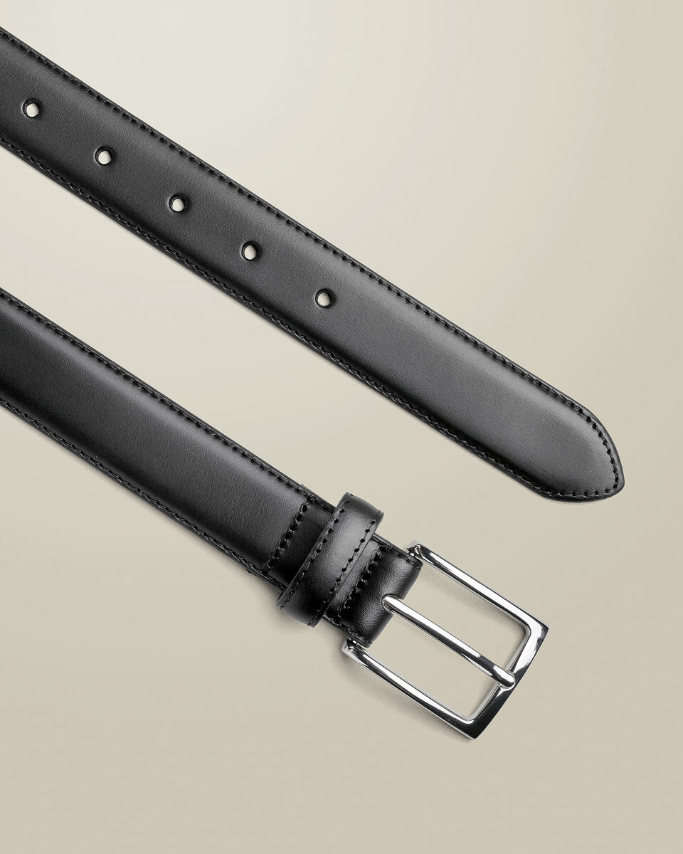 Leather Formal Belt - Black