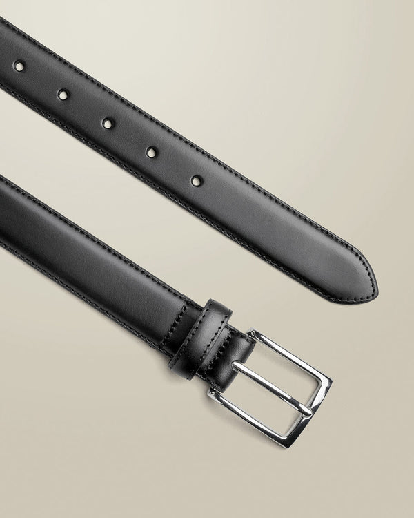 Leather Formal Belt - Black