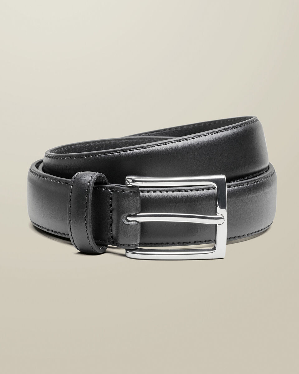Leather Formal Belt - Black