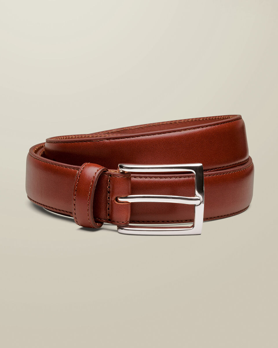 Formal Leather Belt - Chestnut Brown Main image