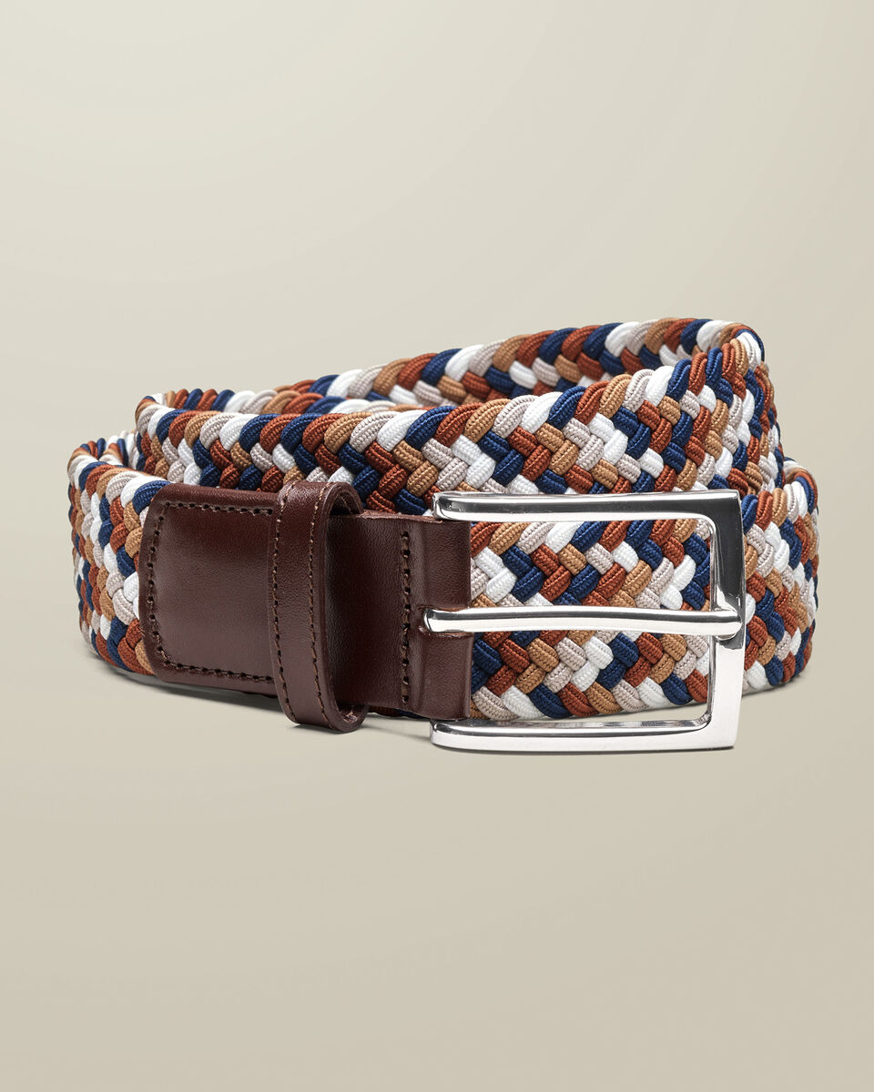 Casual Stretch Belt - Camel Multi