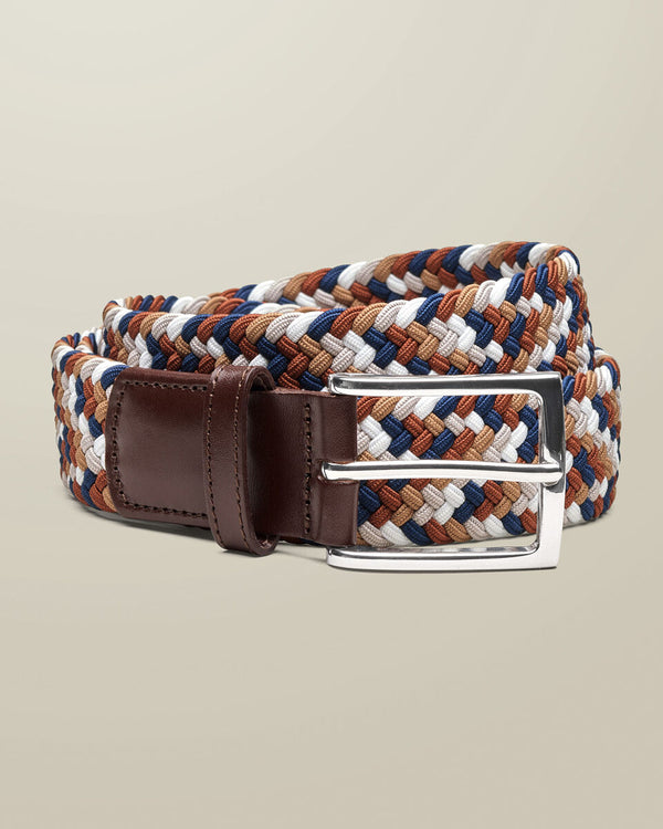 Casual Stretch Belt - Camel Multi