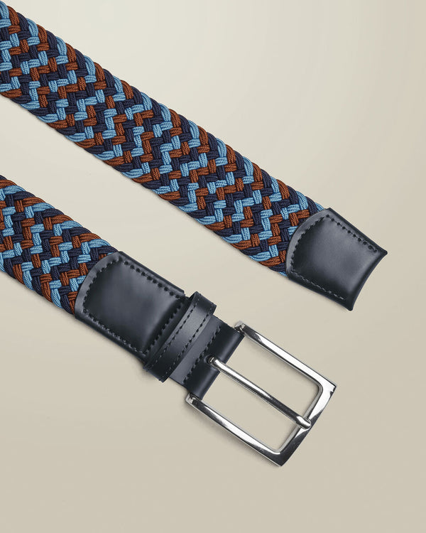 Casual Stretch Belt - Navy Multi