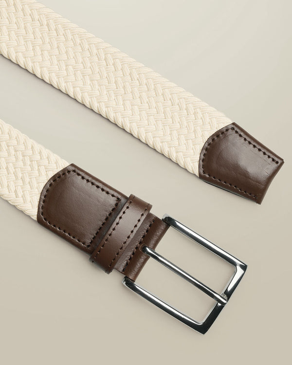 Casual Stretch Belt – Ivory