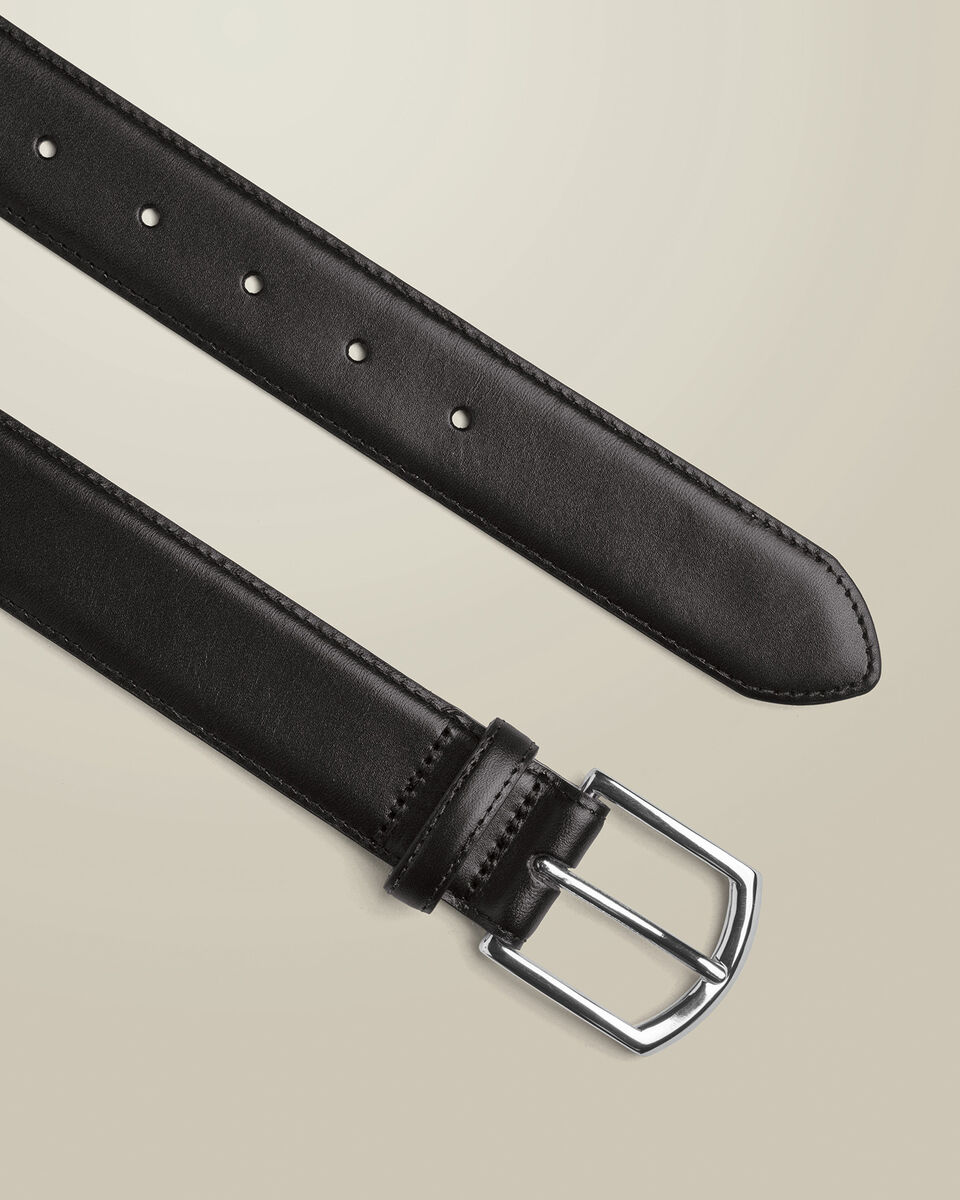 Leather Formal Belt - Black