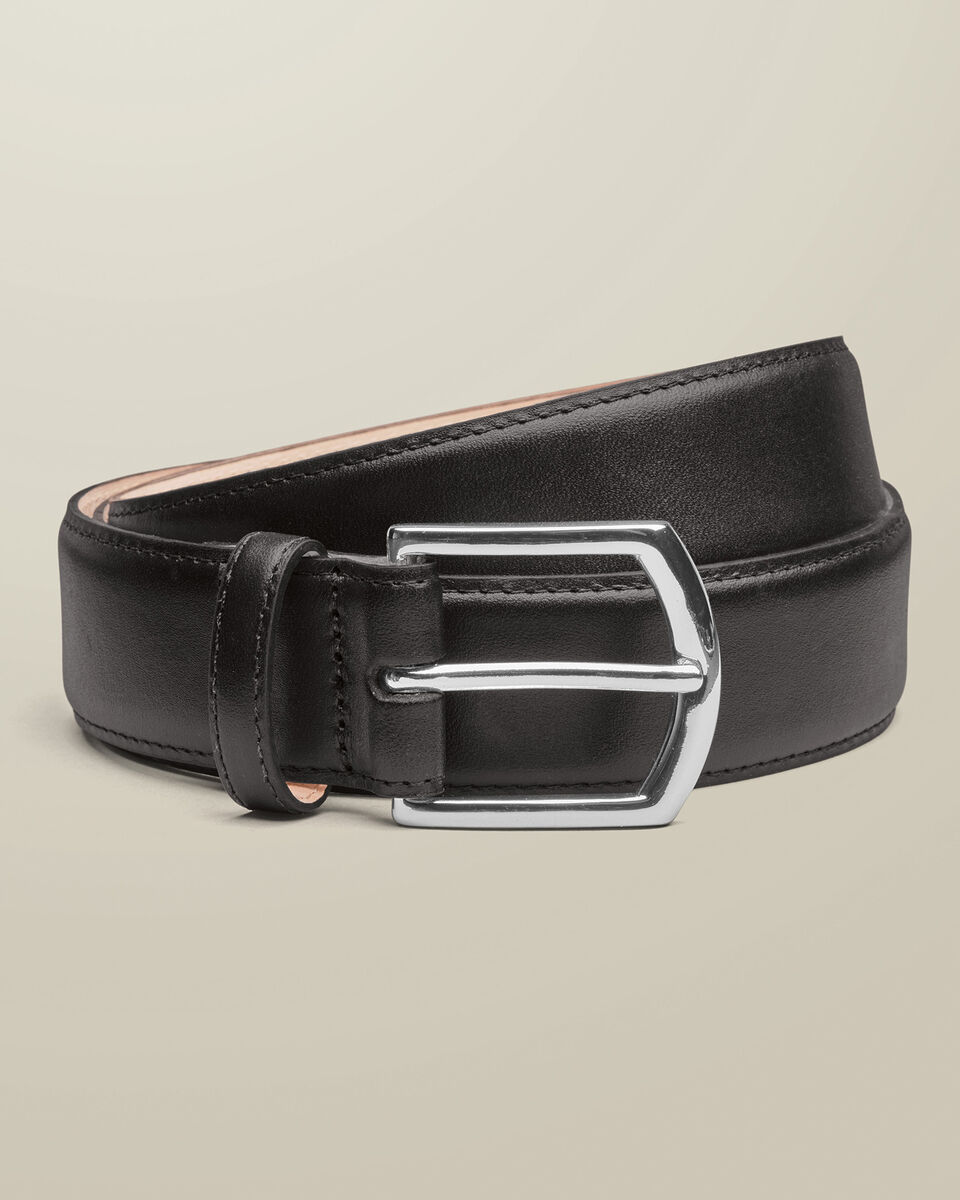 Leather Formal Belt - Black
