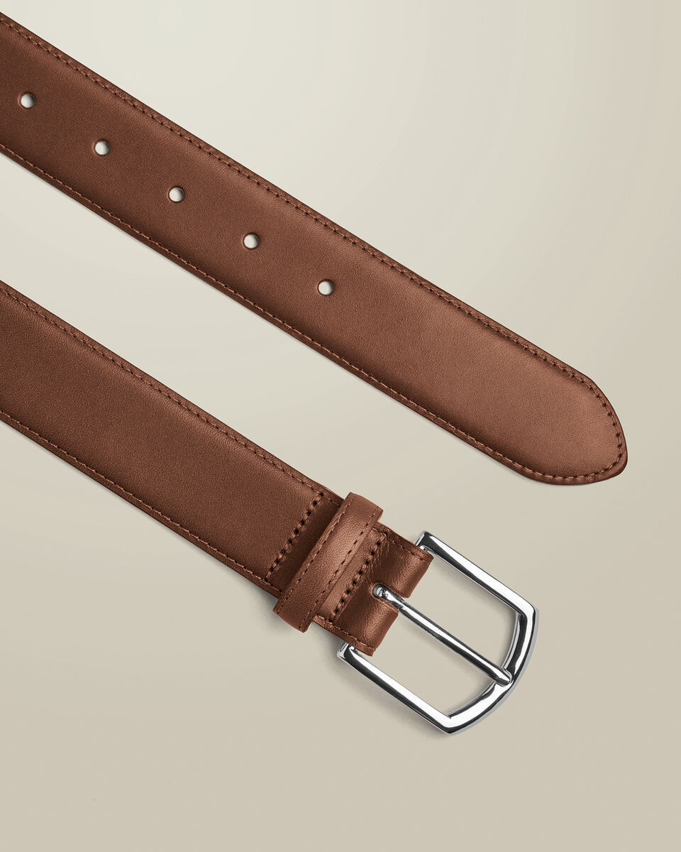 Leather Formal Belt - Tan Secondary image