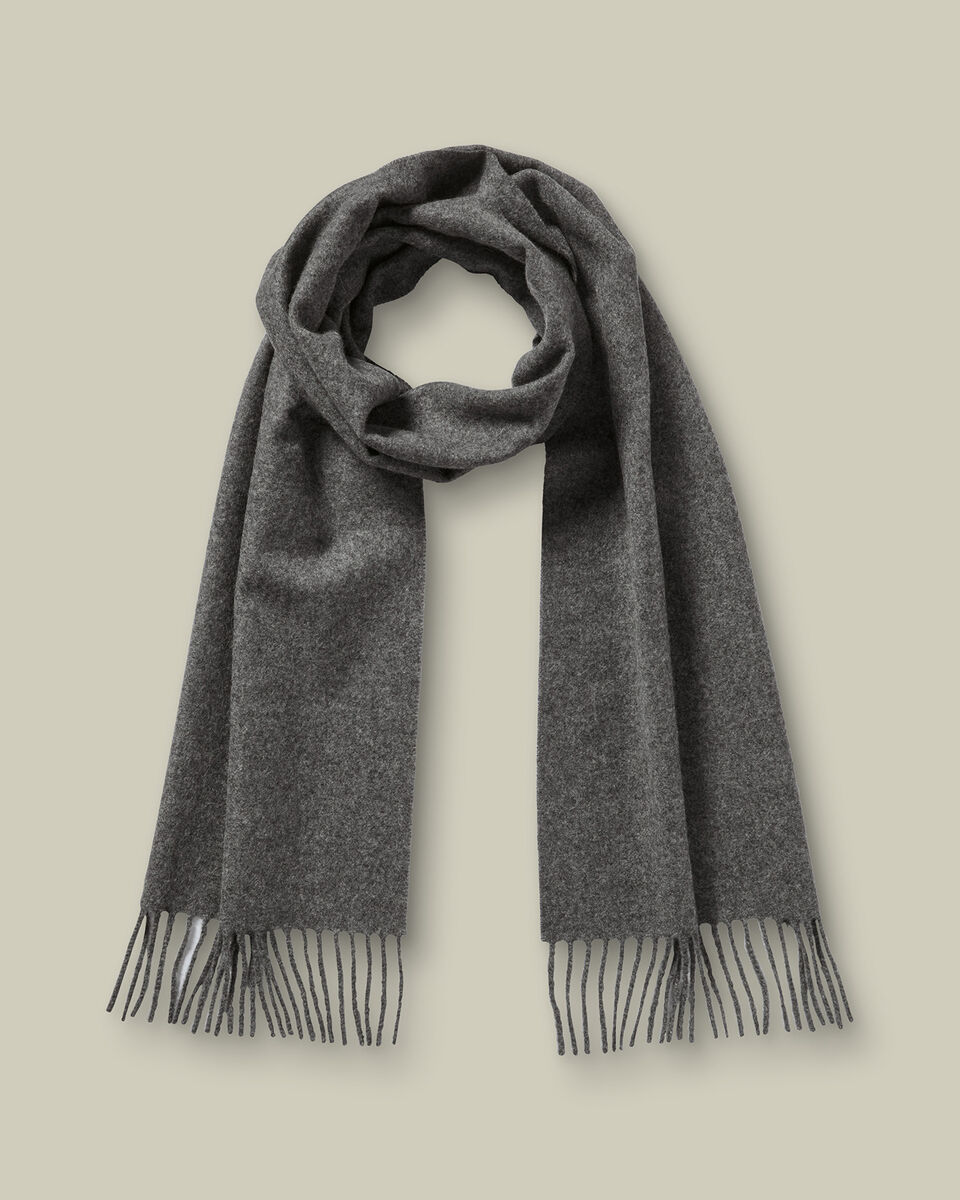 Cashmere Scarf - Mid Gray