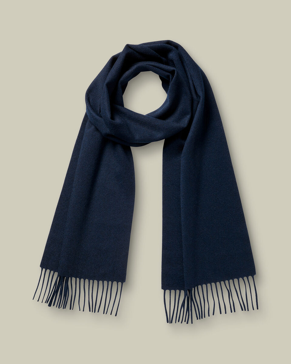 Cashmere Scarf - Navy Secondary image