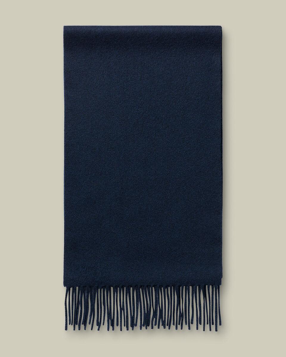 Cashmere Scarf - Navy