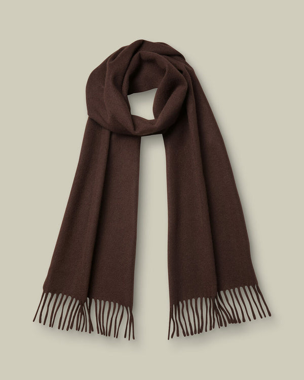 Cashmere Scarf - Chocolate Brown