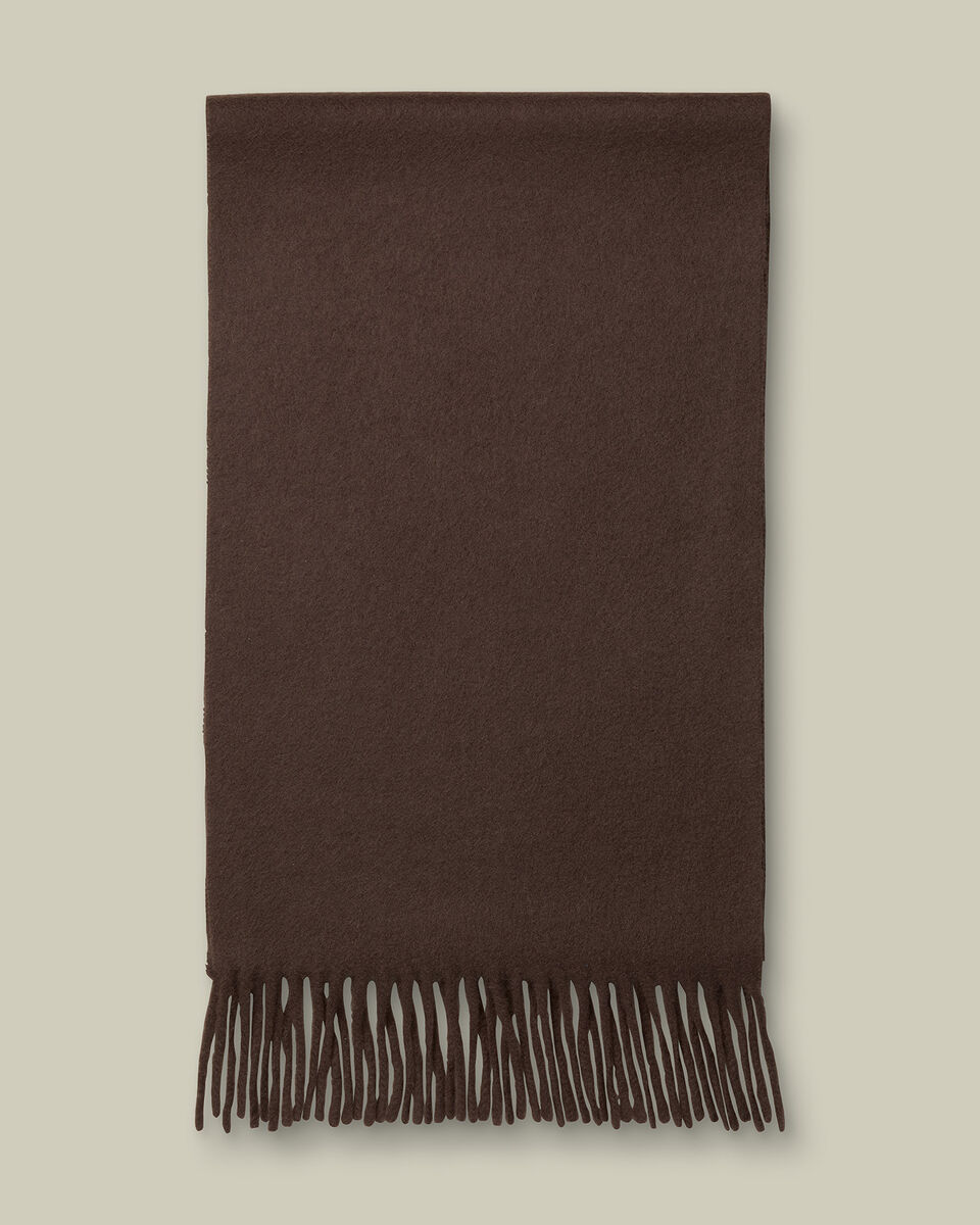 Cashmere Scarf - Chocolate Brown