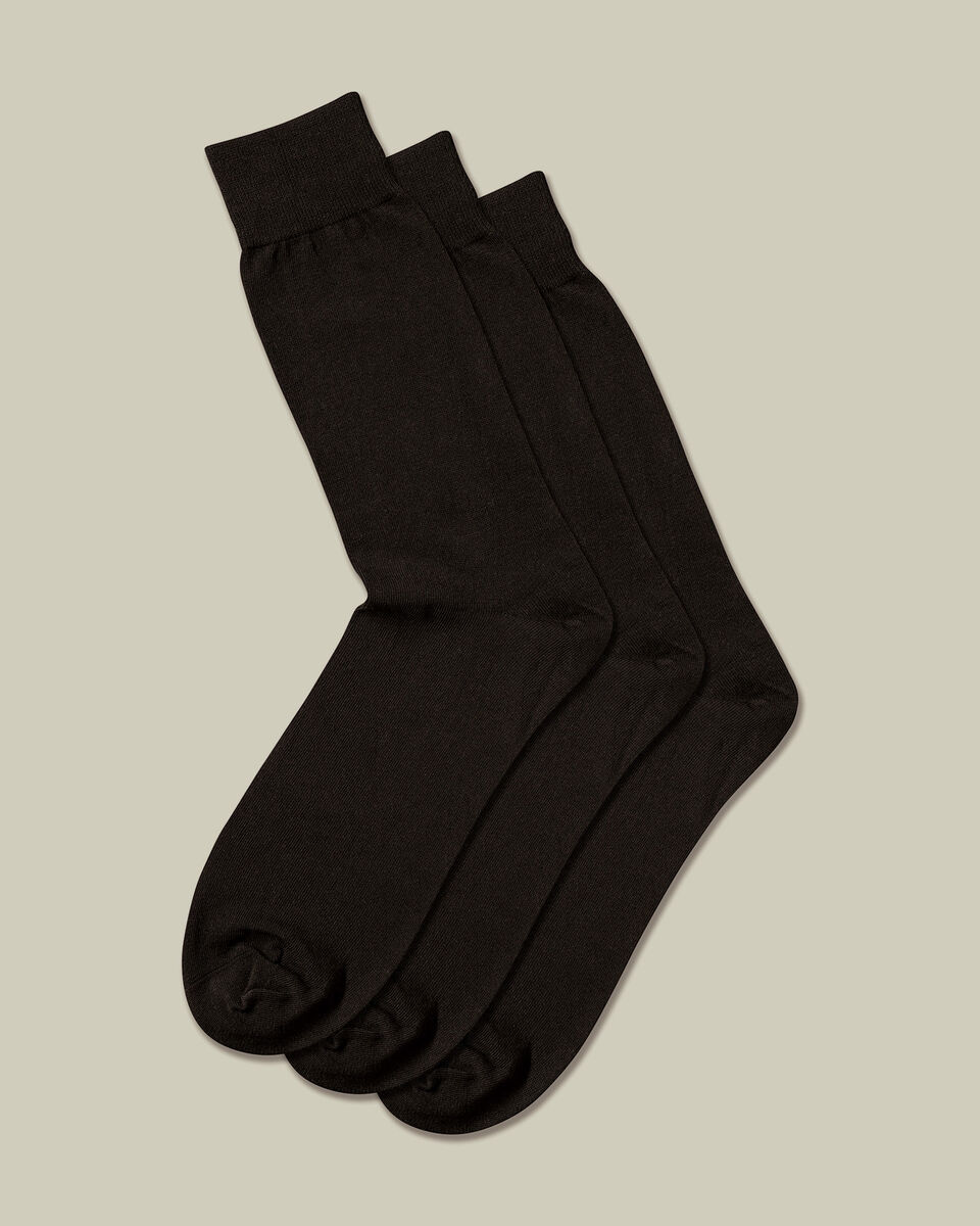 3 Pair Cotton Rich Multipack Socks - Black Main image