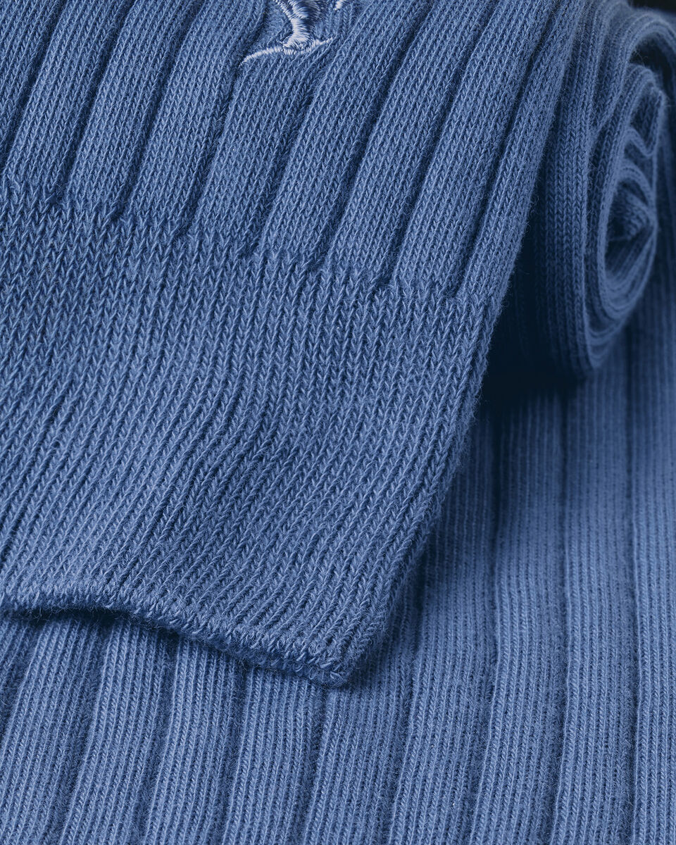 Cotton Rib Dress Socks - Indigo Blue Secondary image