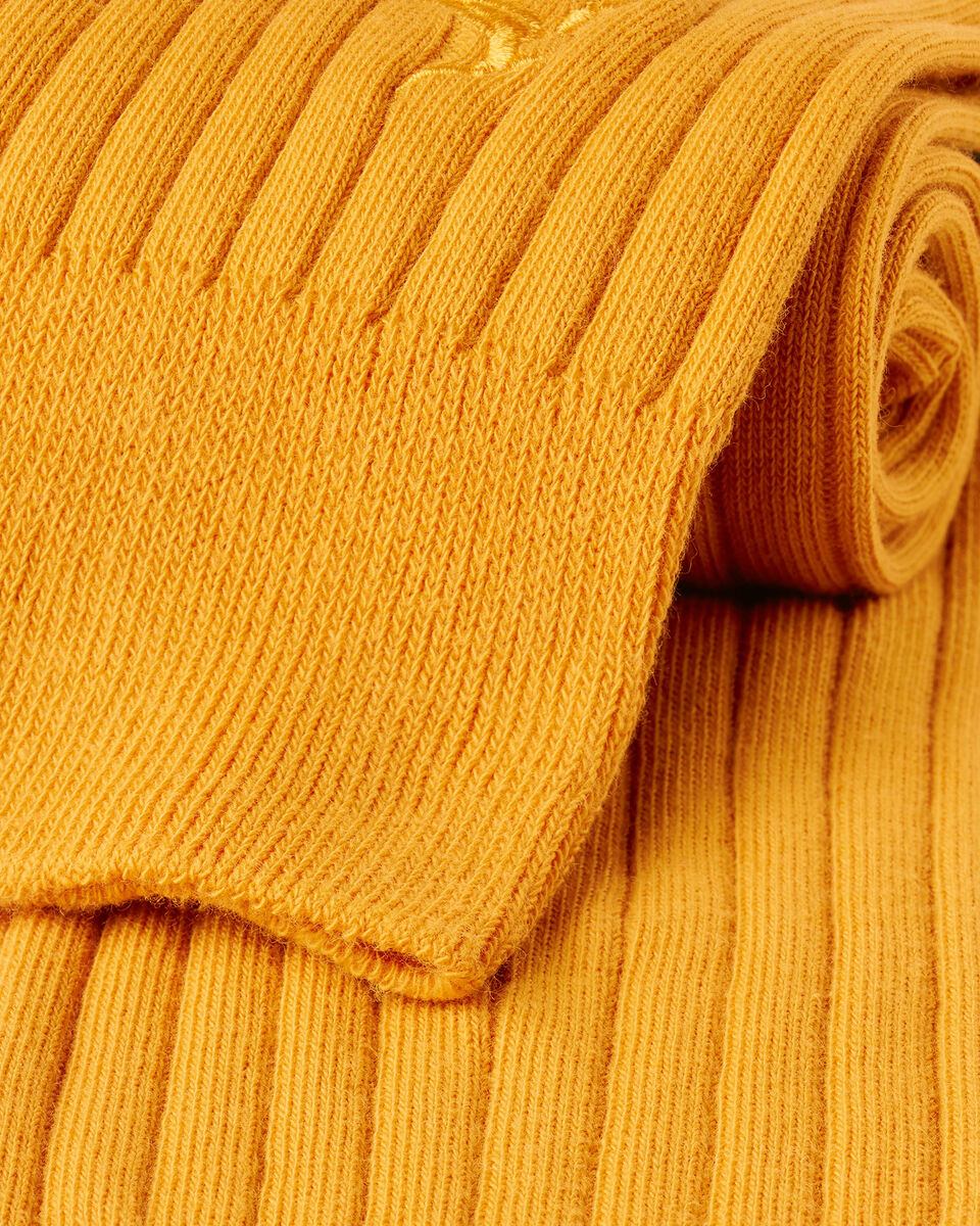 Cotton Rib Dress Socks - Sunflower Yellow