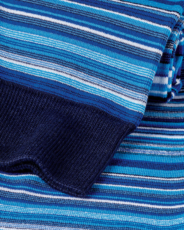 Stripe Socks - Cobalt Blue