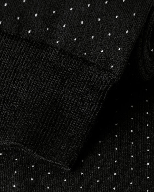 Micro Dash Socks - Black & White
