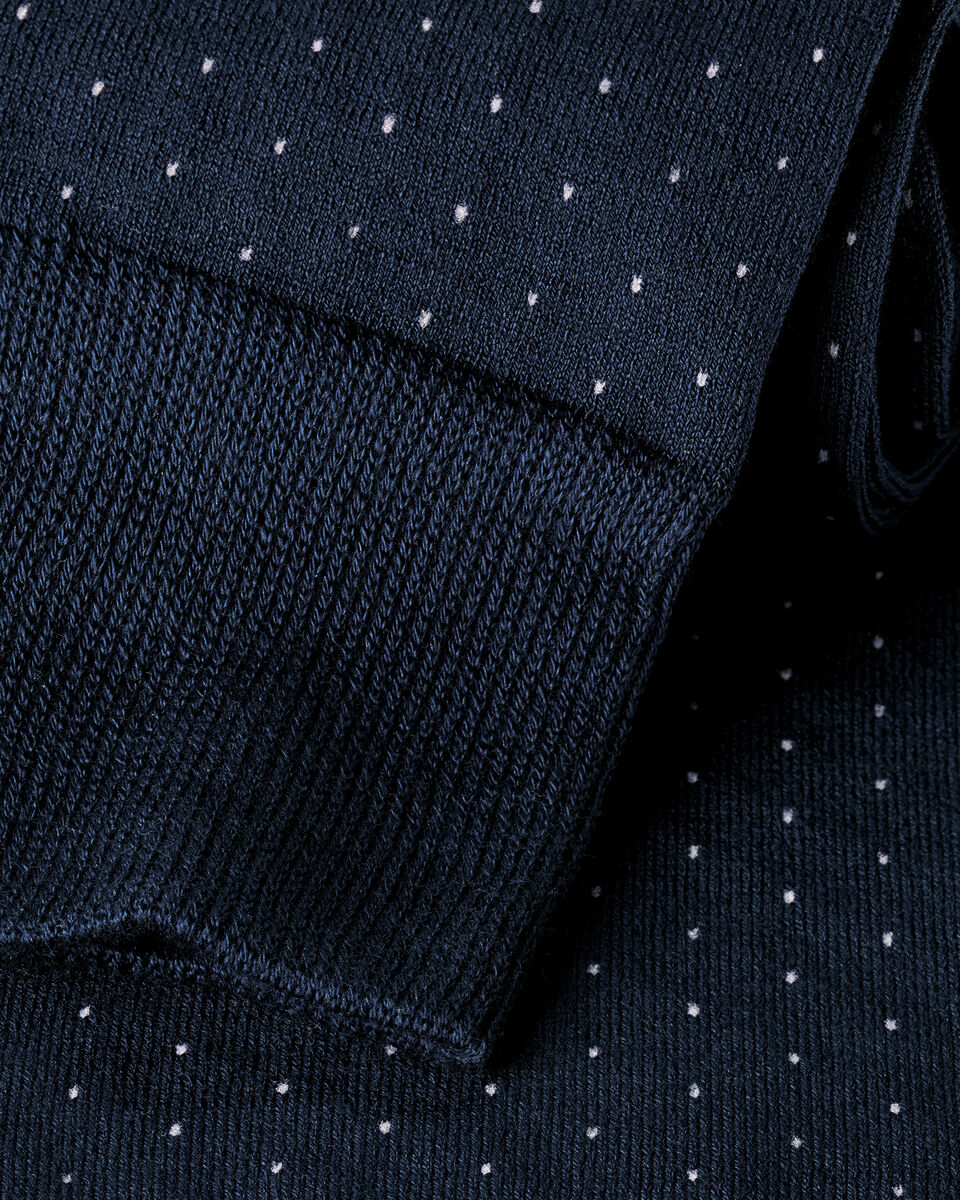 Micro Dash Socks - French Blue & White