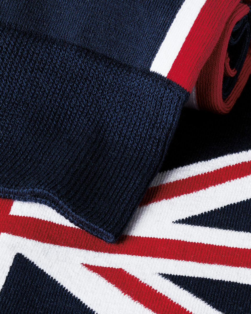 Union Jack Socks - Navy Secondary image