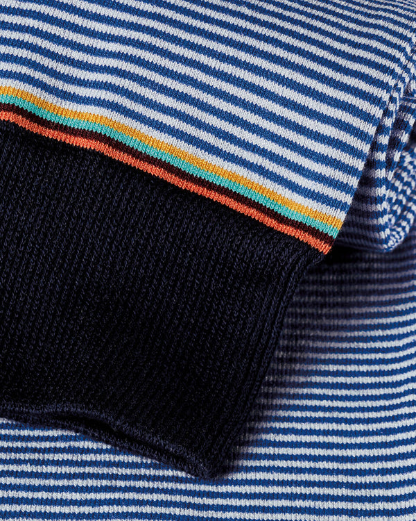 Stripe Socks - Cobalt Blue & Sky Blue