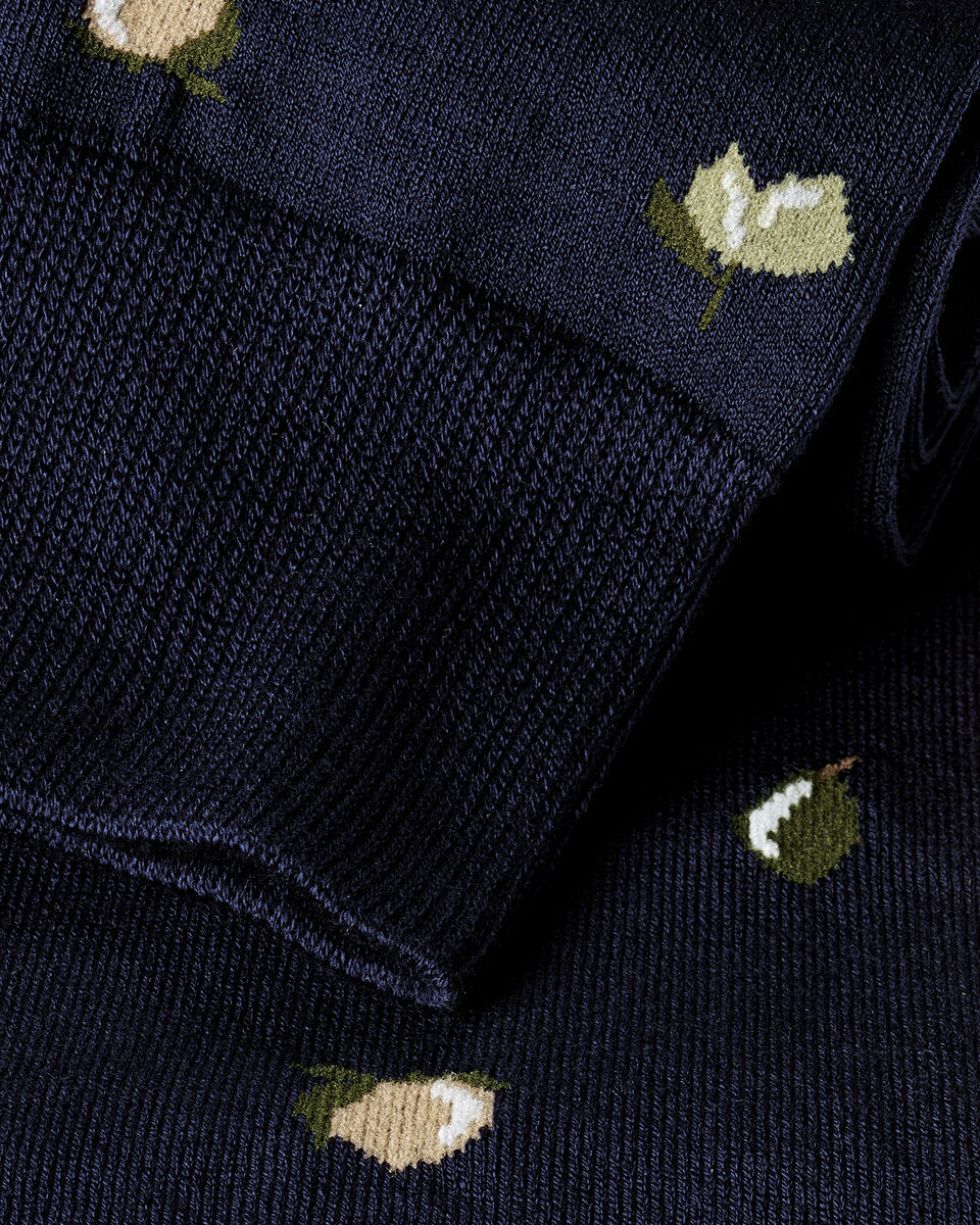 Fruit Novelty Socks - Navy