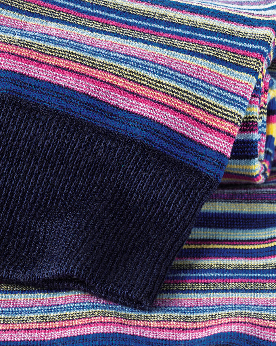 Stripe Socks - Bright Pink & Cobalt Blue