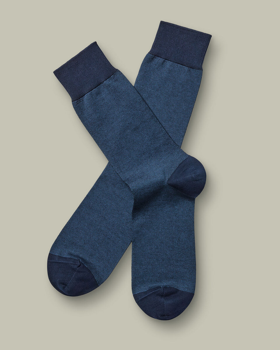 Stripe Socks – Indigo Blue Main image