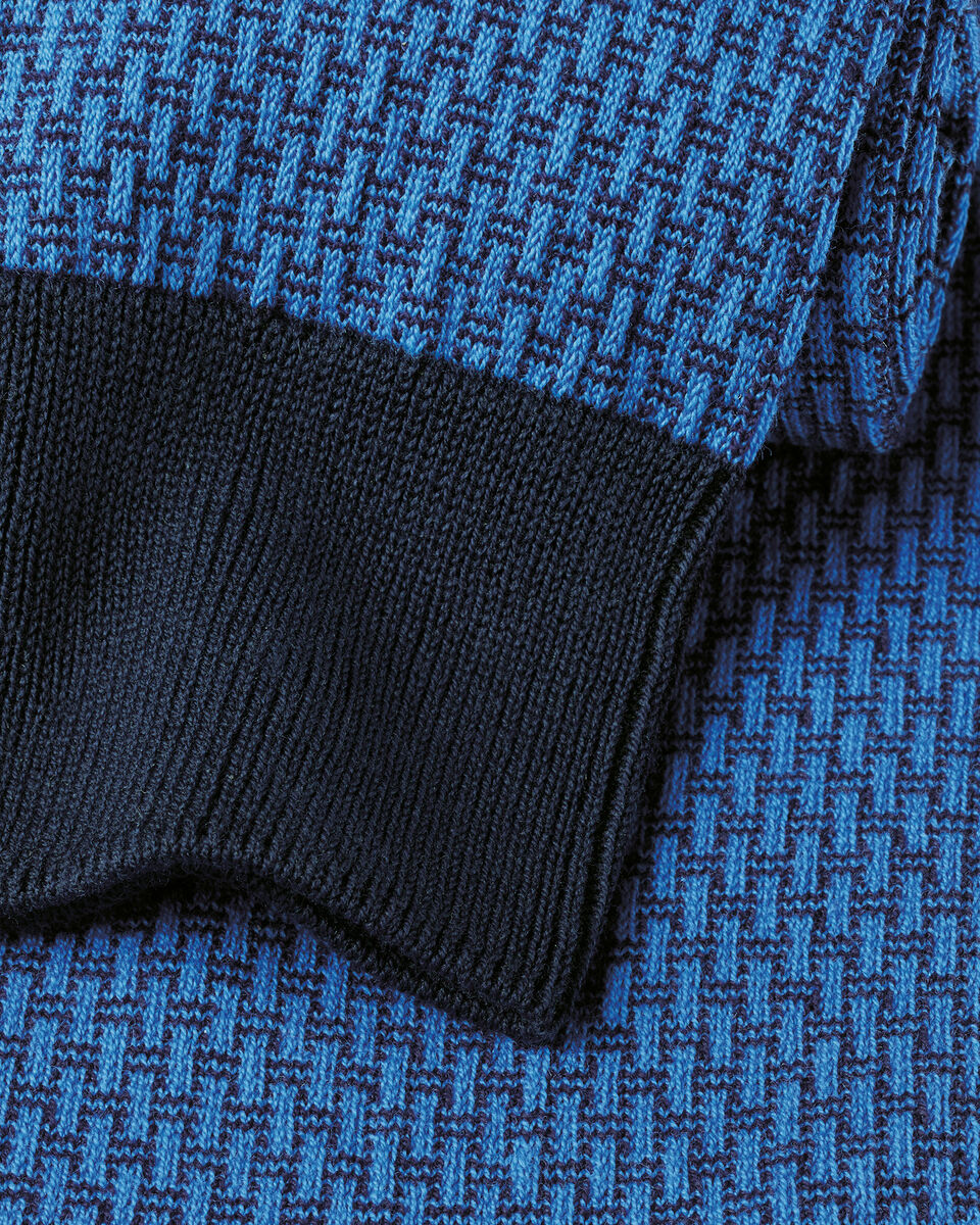 Patterned Socks - Cobalt Blue Secondary image