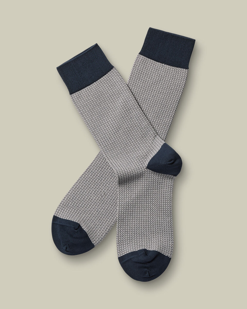 Puppytooth Socks - Silver Grey Main image