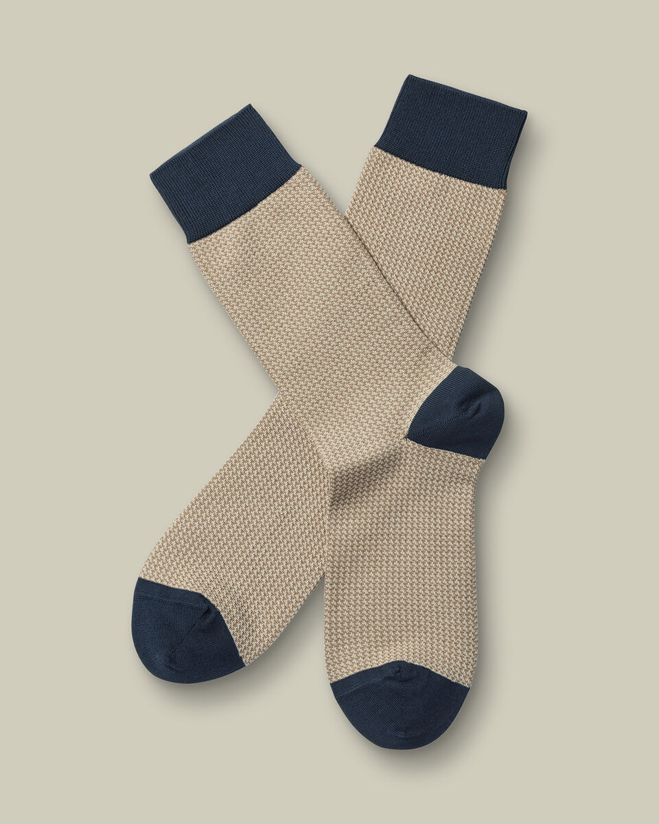 Puppytooth Socks - Stone Main image