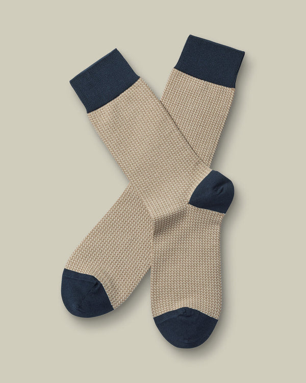 Puppytooth Socks - Stone