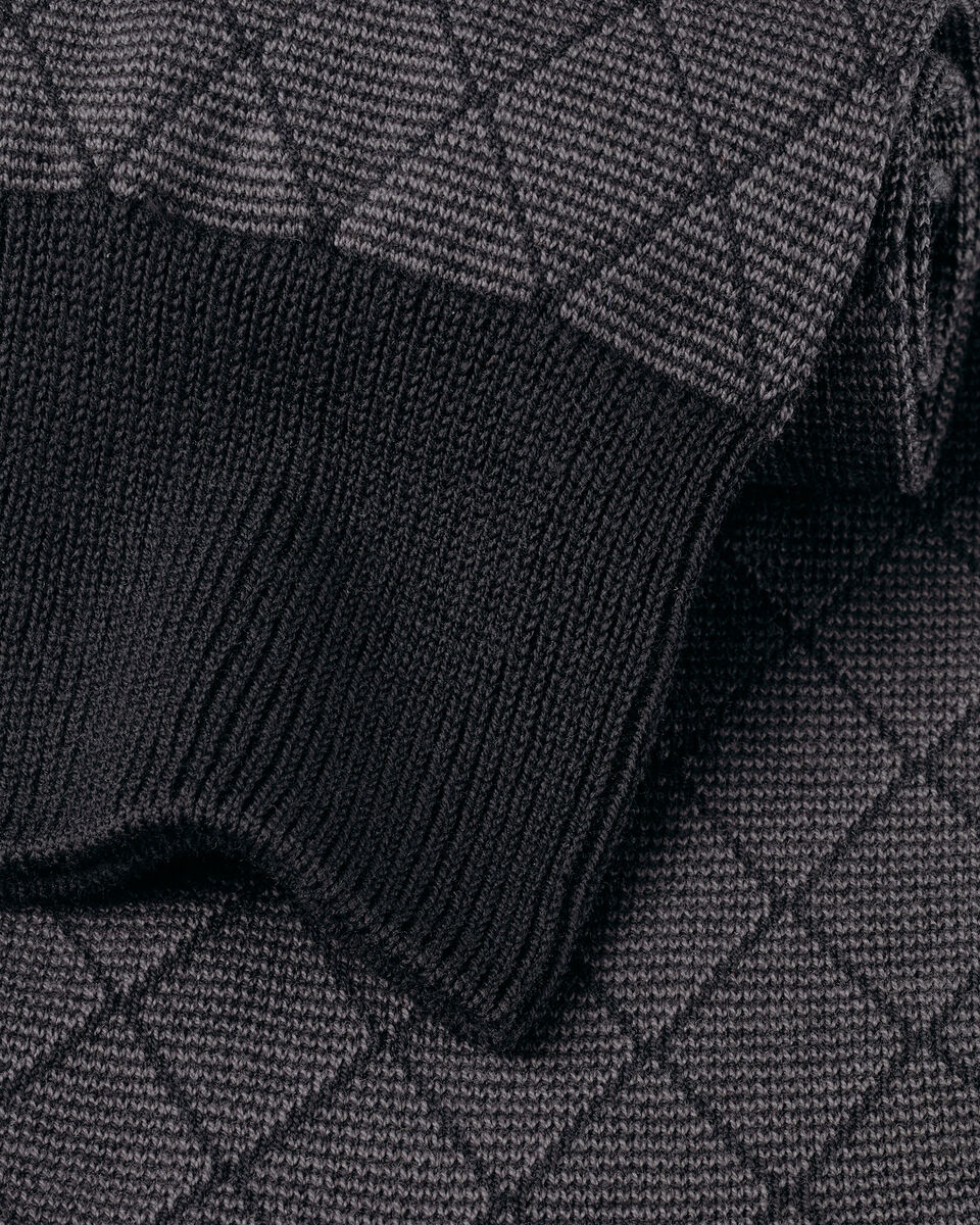 Patterned Socks - Grey & Black Secondary image