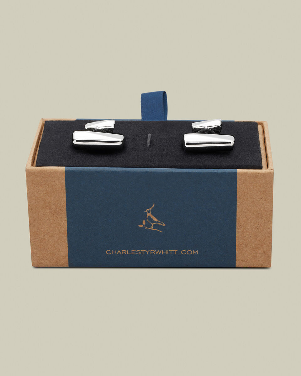 Bar Cufflinks - Silver Secondary image