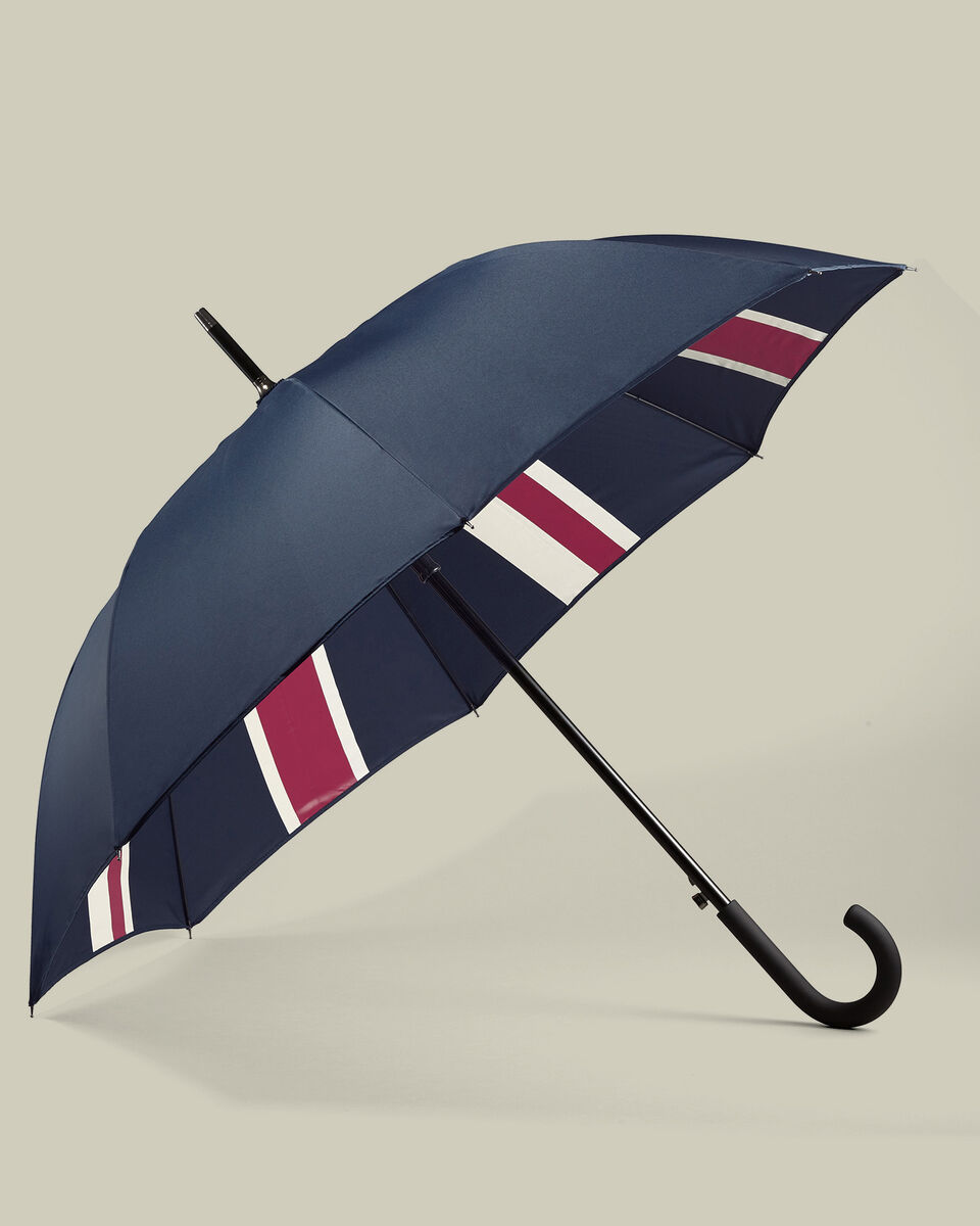 Union Jack Umbrella - Petrol Blue & Red Main image
