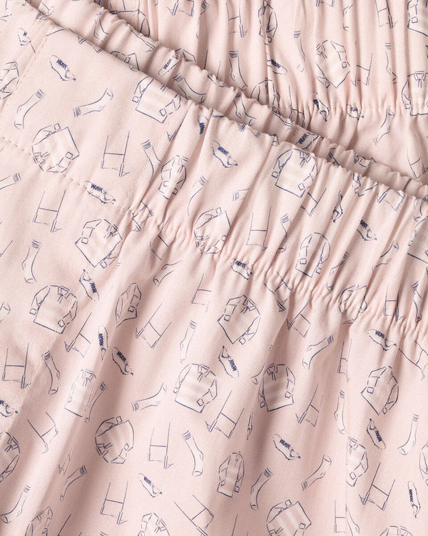 England Rugby Woven Boxers - Light Pink