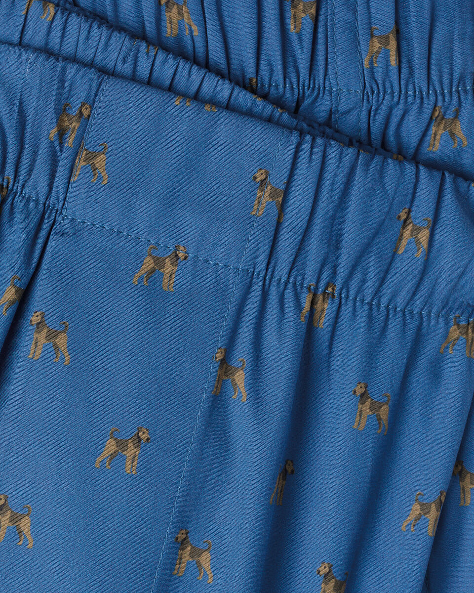 Woven Dog Print Boxers - Cobalt Blue Secondary image