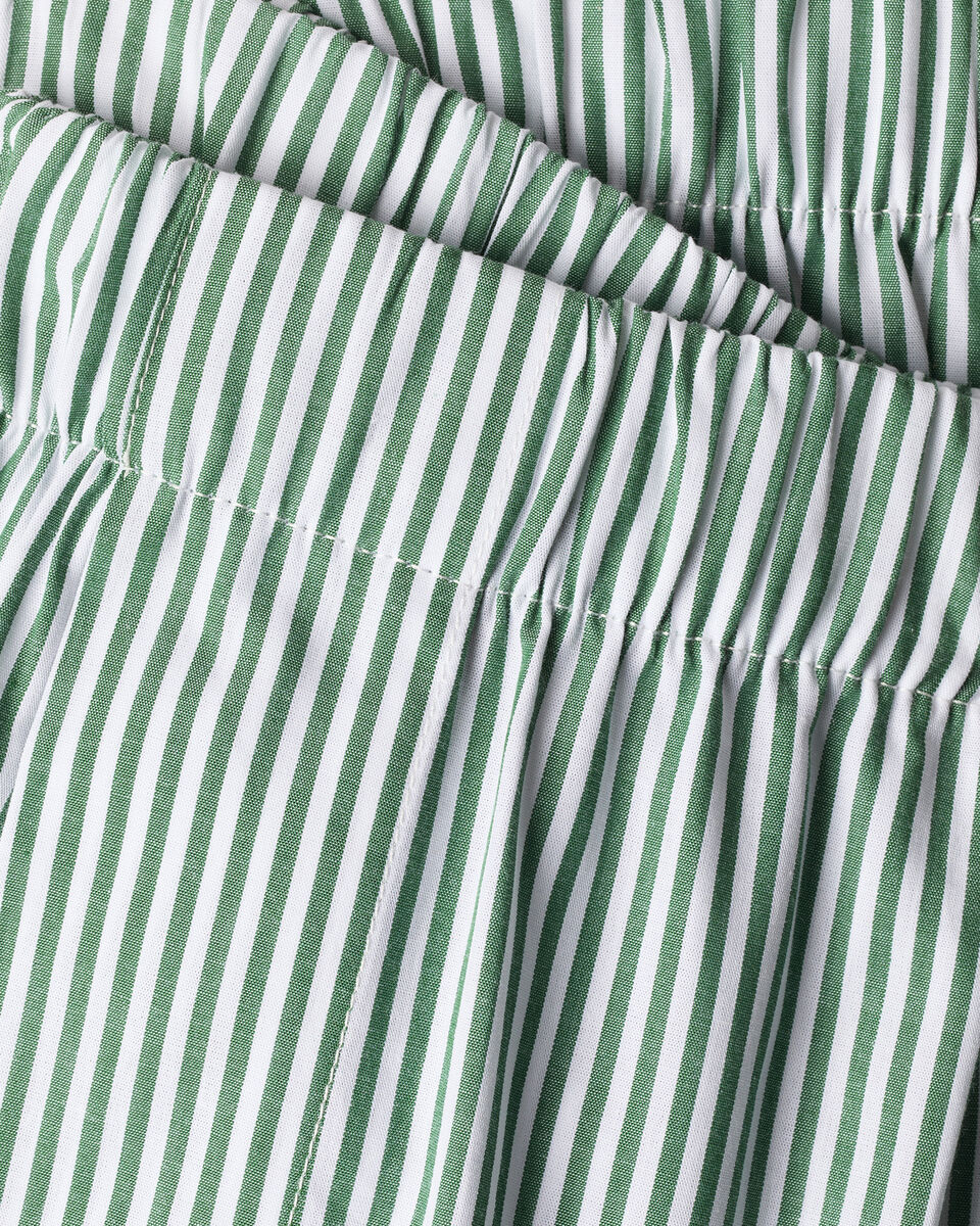 Woven Stripe Boxers - Green & White Secondary image