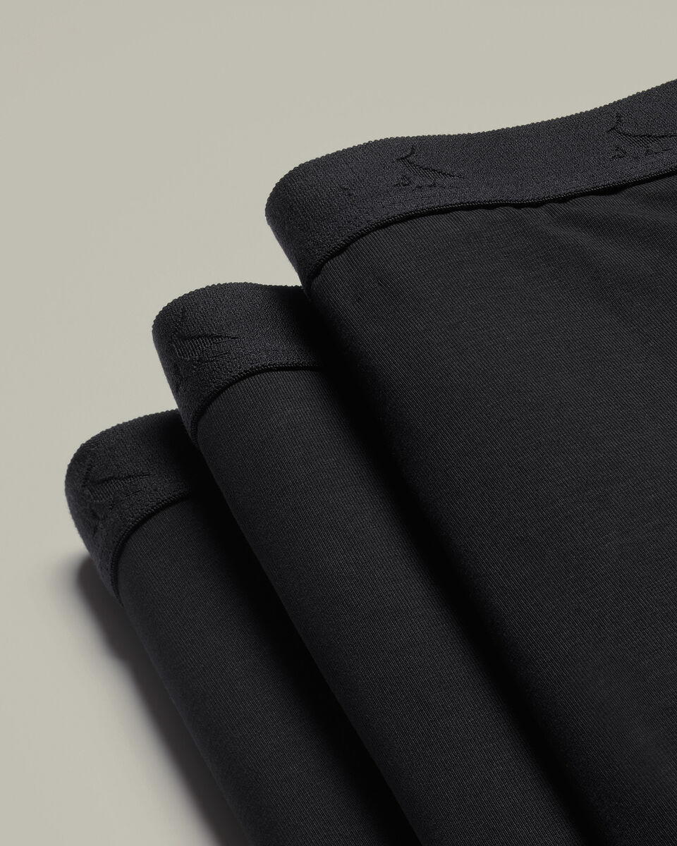 3 Pack Cotton Jersey Multipack Trunks - Black Secondary image