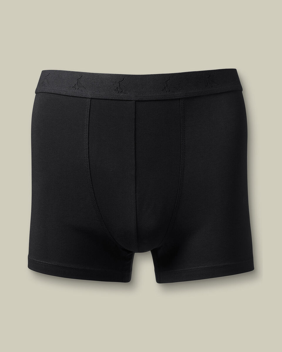 3 Pack Cotton Jersey Multipack Trunks - Black