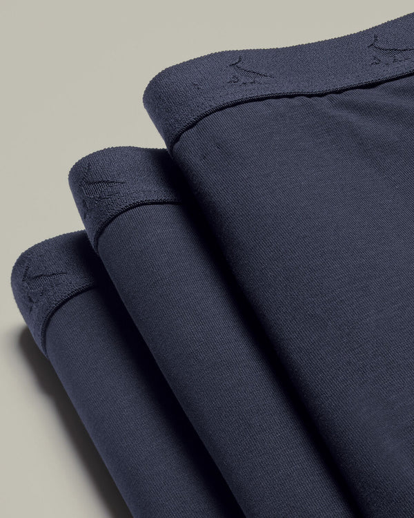 3 Pack Cotton Jersey Multipack Trunks - French Blue