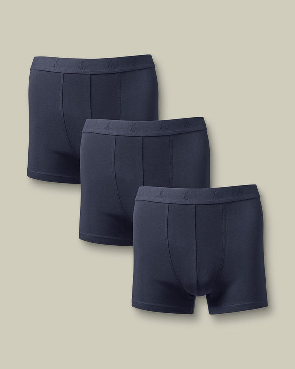 3 Pack Cotton Jersey Multipack Trunks - French Blue