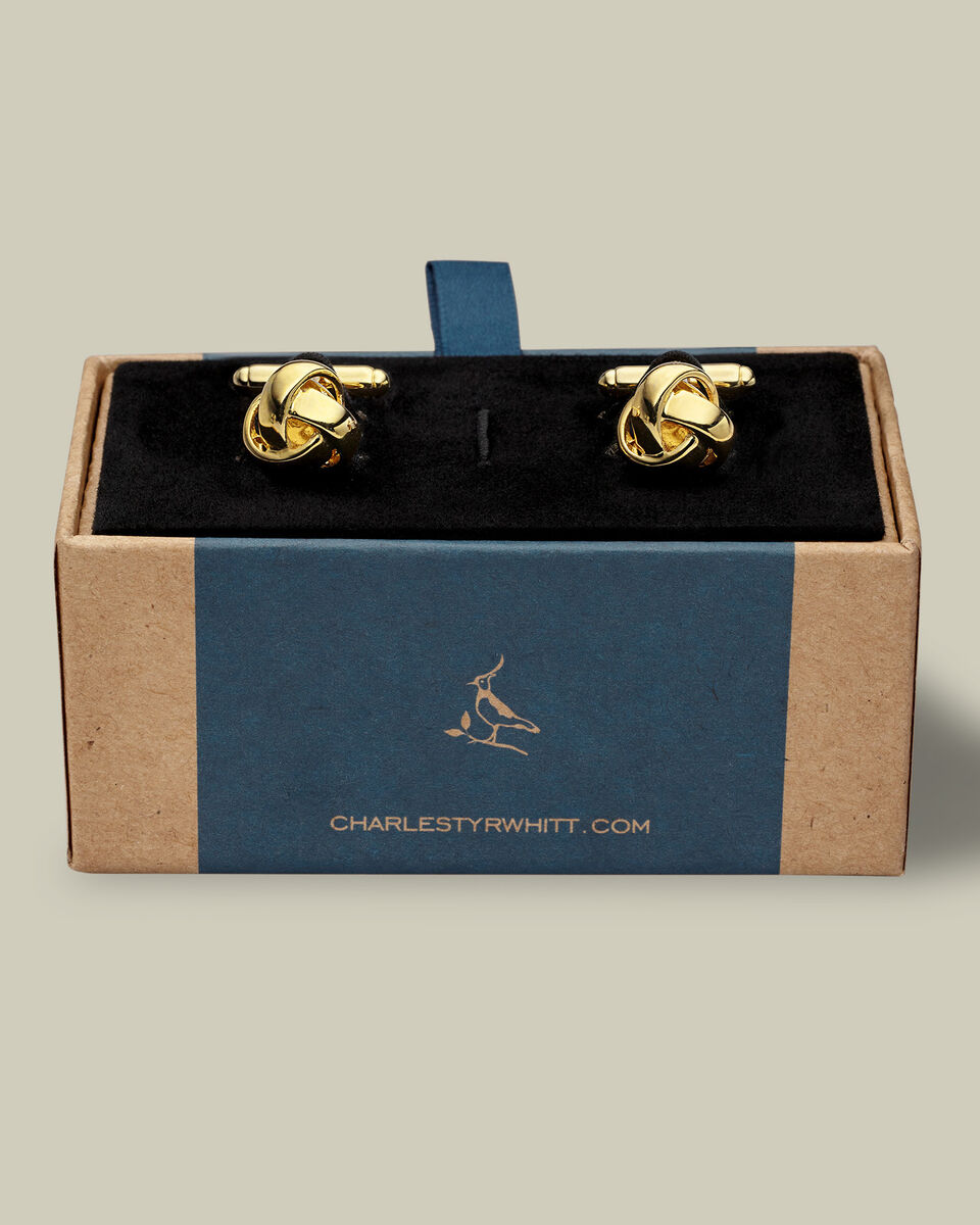 Knot Cufflinks - Gold