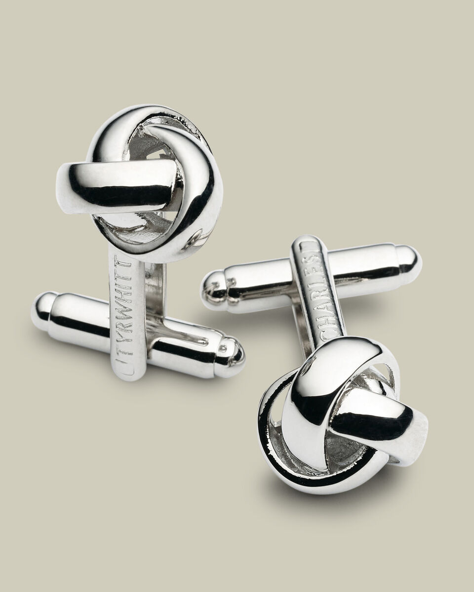 Knot Cufflinks - Silver Main image