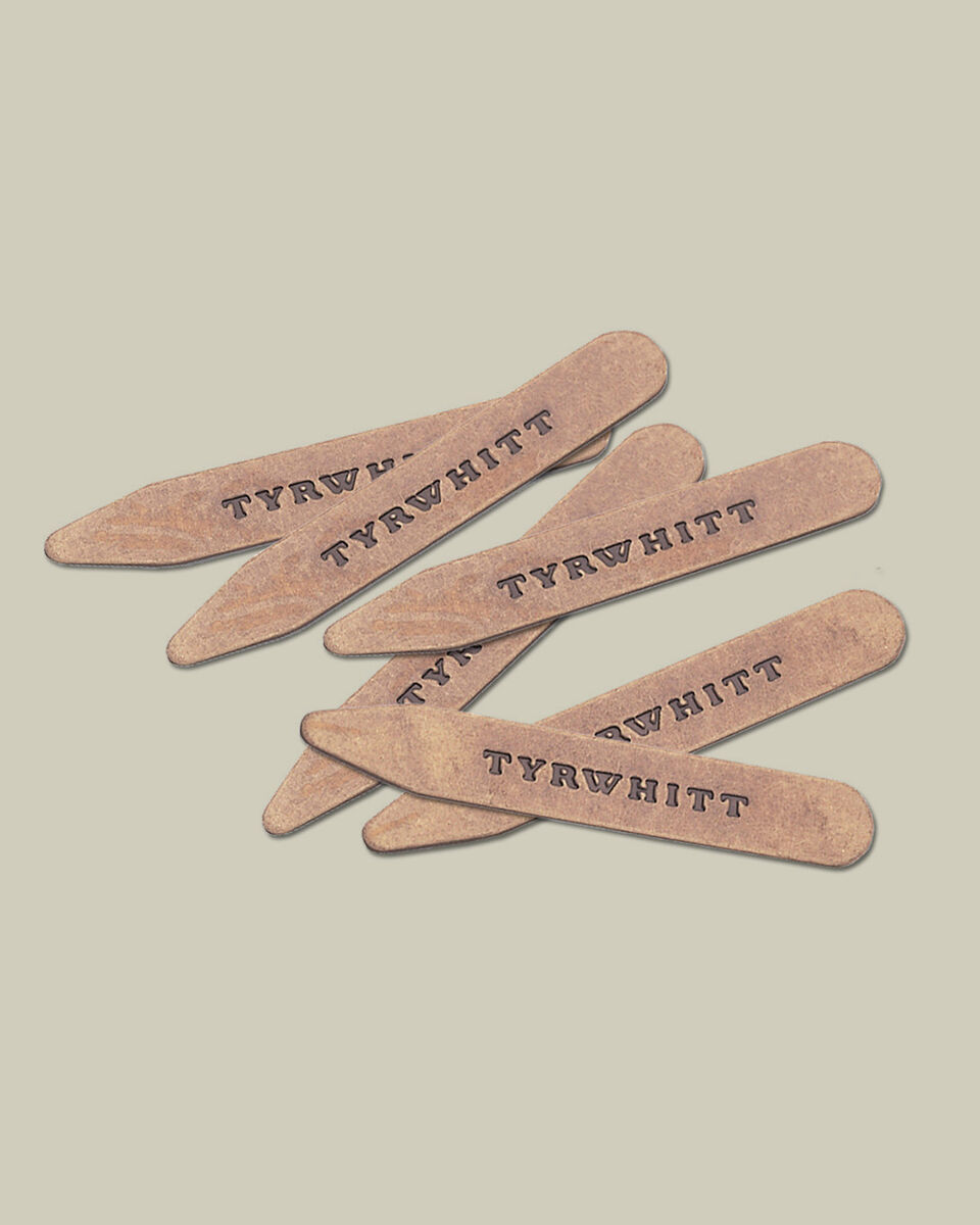 3 Pack Solid Brass Classic Collar Stays Main image
