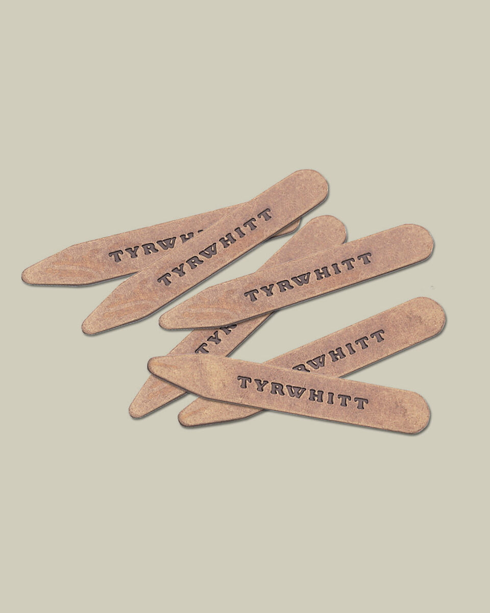 3 Pack Solid Brass Spread Collar Stays Main image