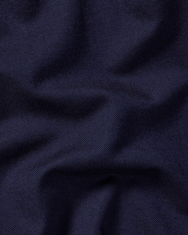 Stretch Washed Oxford Shirt - Ink Blue