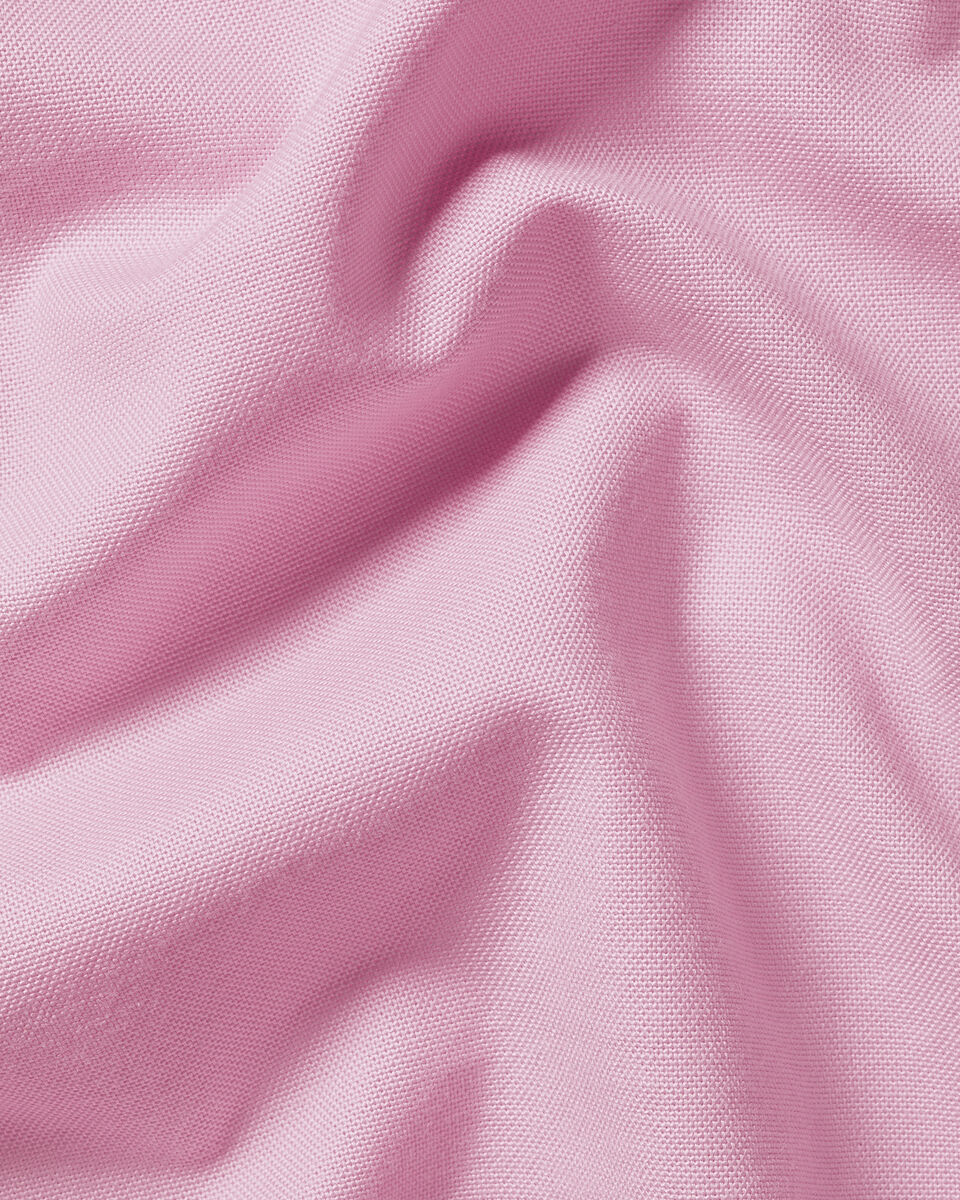 Short Sleeve Stretch Washed Oxford Shirt - Pink