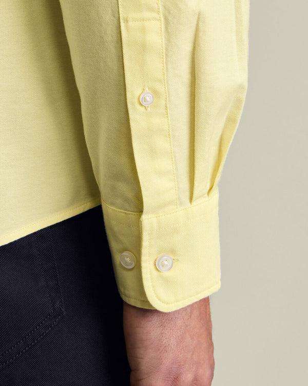 Button-Down Stretch Washed Oxford Shirt – Lemon Yellow