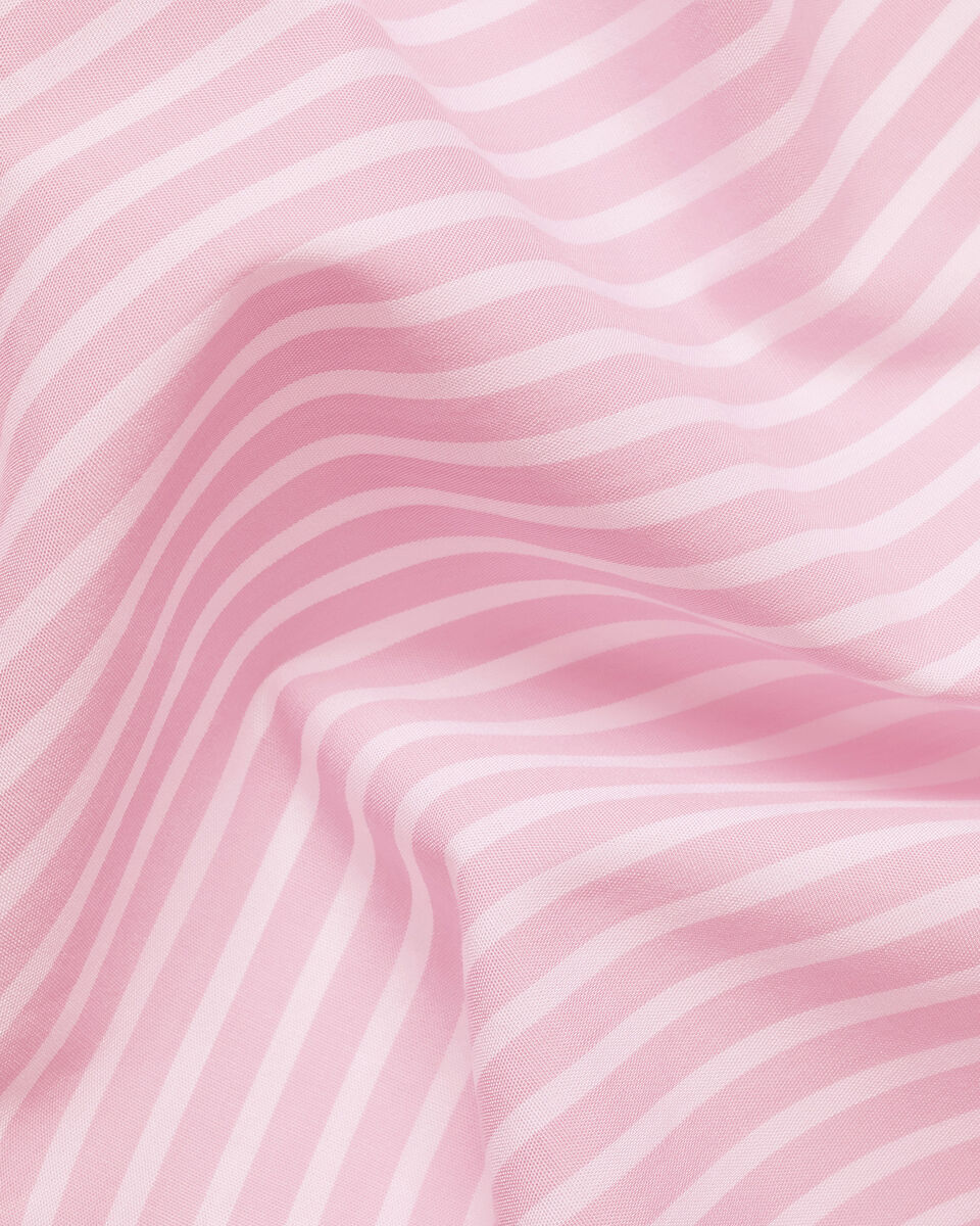 Button-Down Stretch Washed Poplin Stripe Shirt – Pink