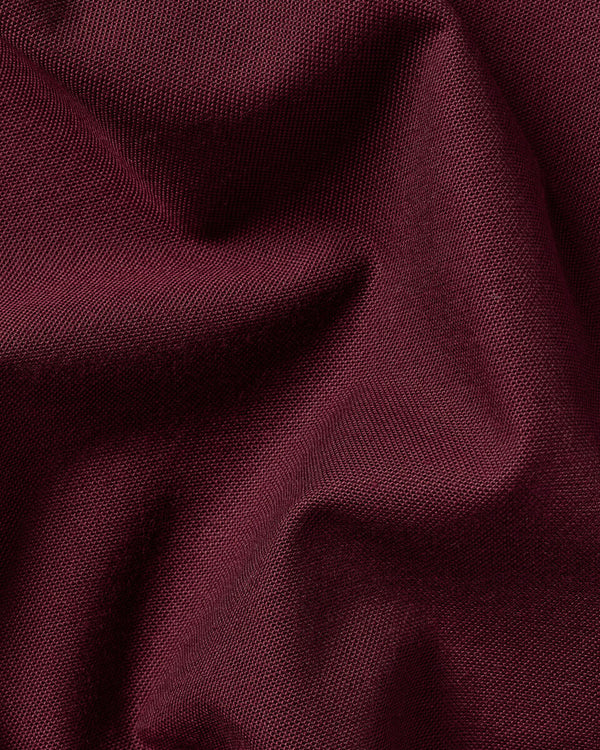 Button-Down Stretch Washed Oxford Shirt - Burgundy